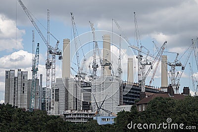 Battersea Power Station Stock Photo