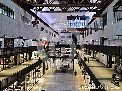 Battersea Power Station Shopping Mall Editorial Stock Photo