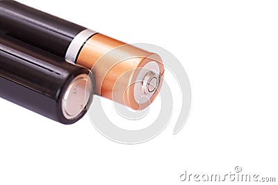 Battery aa alkaline cadmium chemical Stock Photo