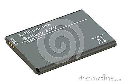 Battery or accumulator for phone Stock Photo