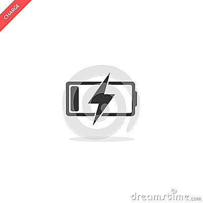 Battery charge icon Vector Illustration