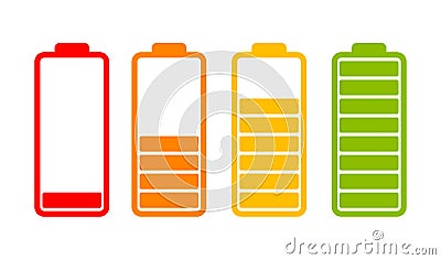 Battery charge indicator icon Vector Illustration