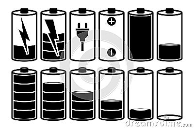 Battery charge. Vector Illustration