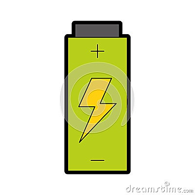 Battery electric energy Vector Illustration