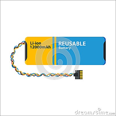 Battery energy electricity tool vector illustration. Vector Illustration