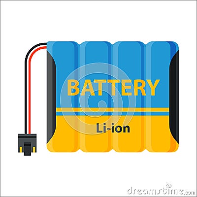 Battery energy electricity tool vector illustration. Vector Illustration