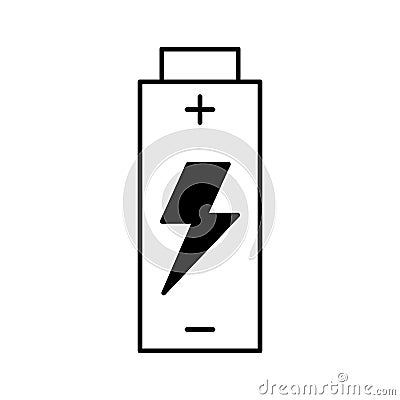 Battery energy isolated Icon Vector Illustration