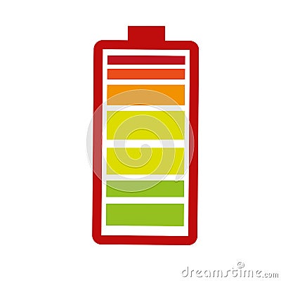 Battery full recharge Vector Illustration