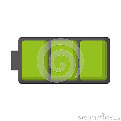 Battery full recharge Vector Illustration