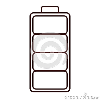 Battery full recharge Vector Illustration