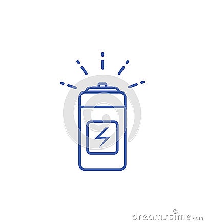 Isolated battery icon line design Vector Illustration