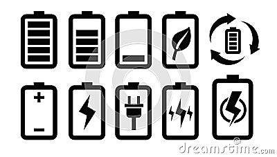 Battery icon Vector Illustration