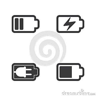 battery icon illustration design Vector Illustration