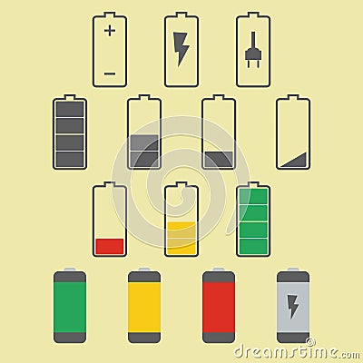 Battery icon Vector Illustration