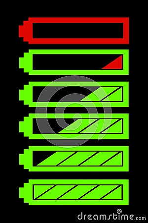 Battery level Vector Illustration