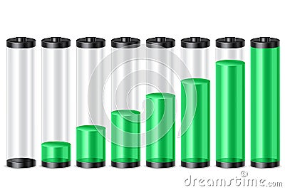 Battery level Stock Photo