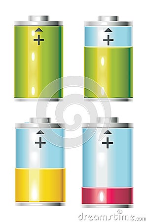 Battery Life Vector Illustration