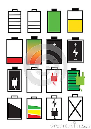 Battery Life Vector Illustration