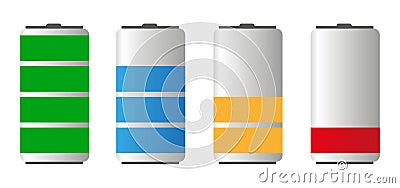 Battery Life Vector Illustration