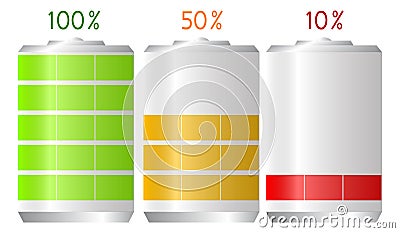 Battery Life Stock Photo