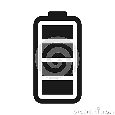 Battery load icon, vector illustration. Flat design eps 10 Vector Illustration