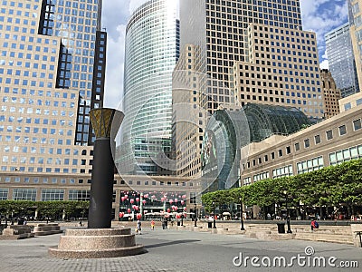 Battery Park City, Lower Manhattan Editorial Stock Photo