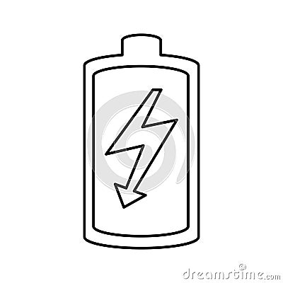 Battery power energy icon Vector Illustration