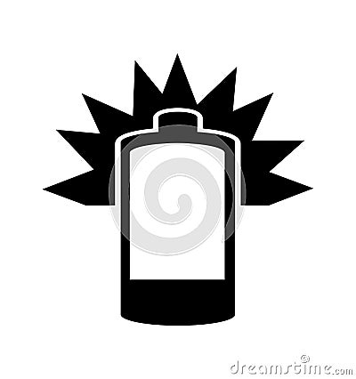 Battery power energy icon Vector Illustration