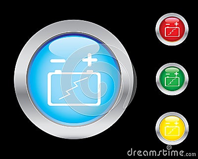 Battery power icons Vector Illustration