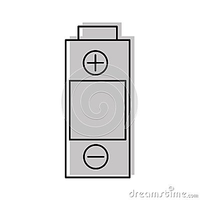 Battery power isolated icon Vector Illustration