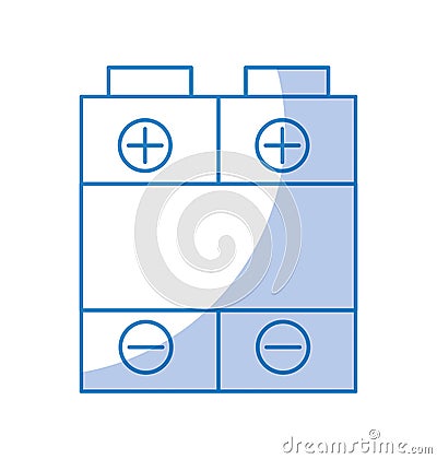 Battery power isolated icon Vector Illustration