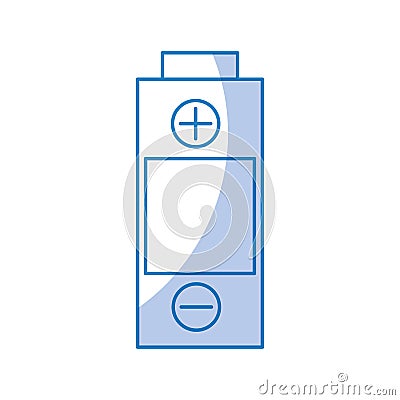 Battery power isolated icon Vector Illustration