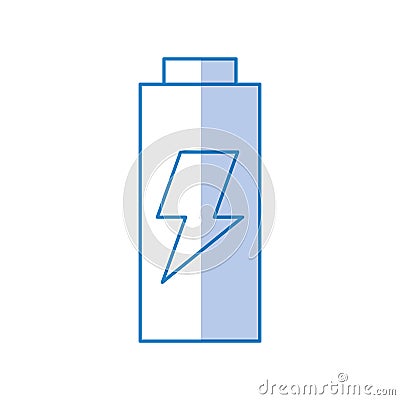 Battery power isolated icon Vector Illustration