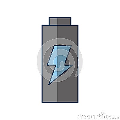 Battery power isolated icon Vector Illustration