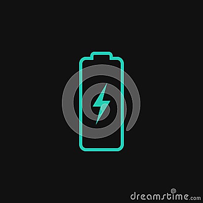 Battery power vector icon Vector Illustration