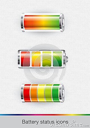 Battery status Vector Illustration