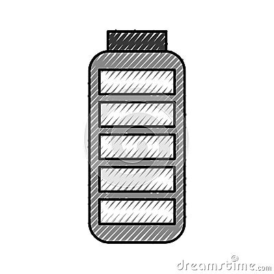 Battery supply isolated icon Vector Illustration