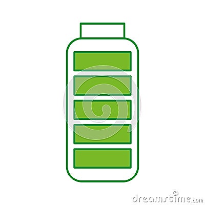 Battery supply isolated icon Vector Illustration