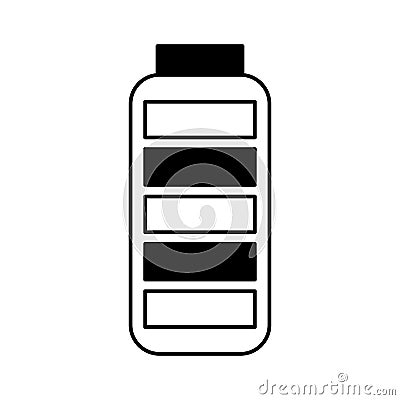 Battery supply isolated icon Vector Illustration