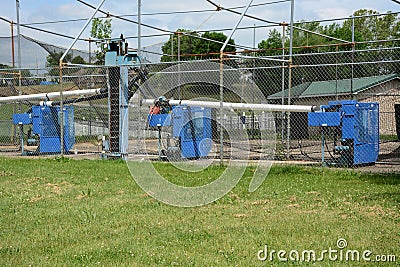 Batting cages Stock Photo