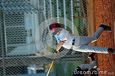 Batting practice Stock Photo