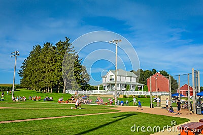 Batting Practice - Field of Dreams Movie Site - Dyersville, Iowa Editorial Stock Photo