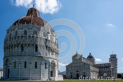 Battistero di San Giovanni in Pisa, Italy Editorial Stock Photo