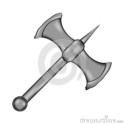 Battle axe sign icon. Stock Photo