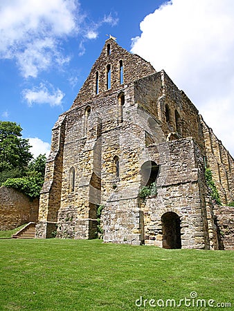 Battle Castle Ruin, East Sussex England UK Stock Photo