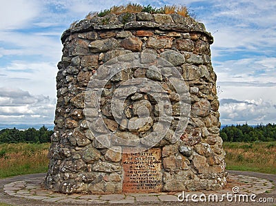 Battle Monument at Culloden, 1745 Stock Photo