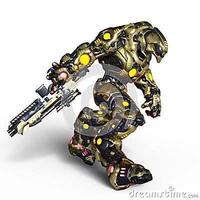 Battle robot Stock Photo
