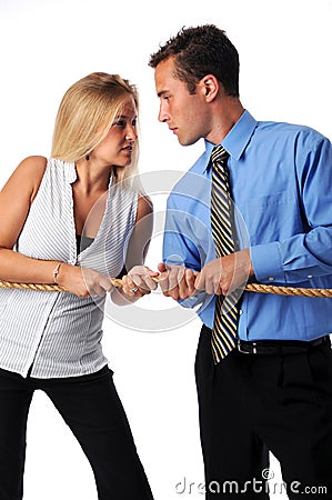 Battle of the Sexes Stock Photo