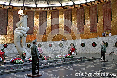 The battle of Stalingrad, the historical and memorial Museum-reserve. Mamaev Kurgan, may 2013 Editorial Stock Photo