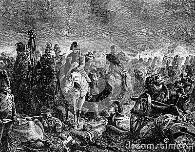 Battle of Waterloo Cartoon Illustration